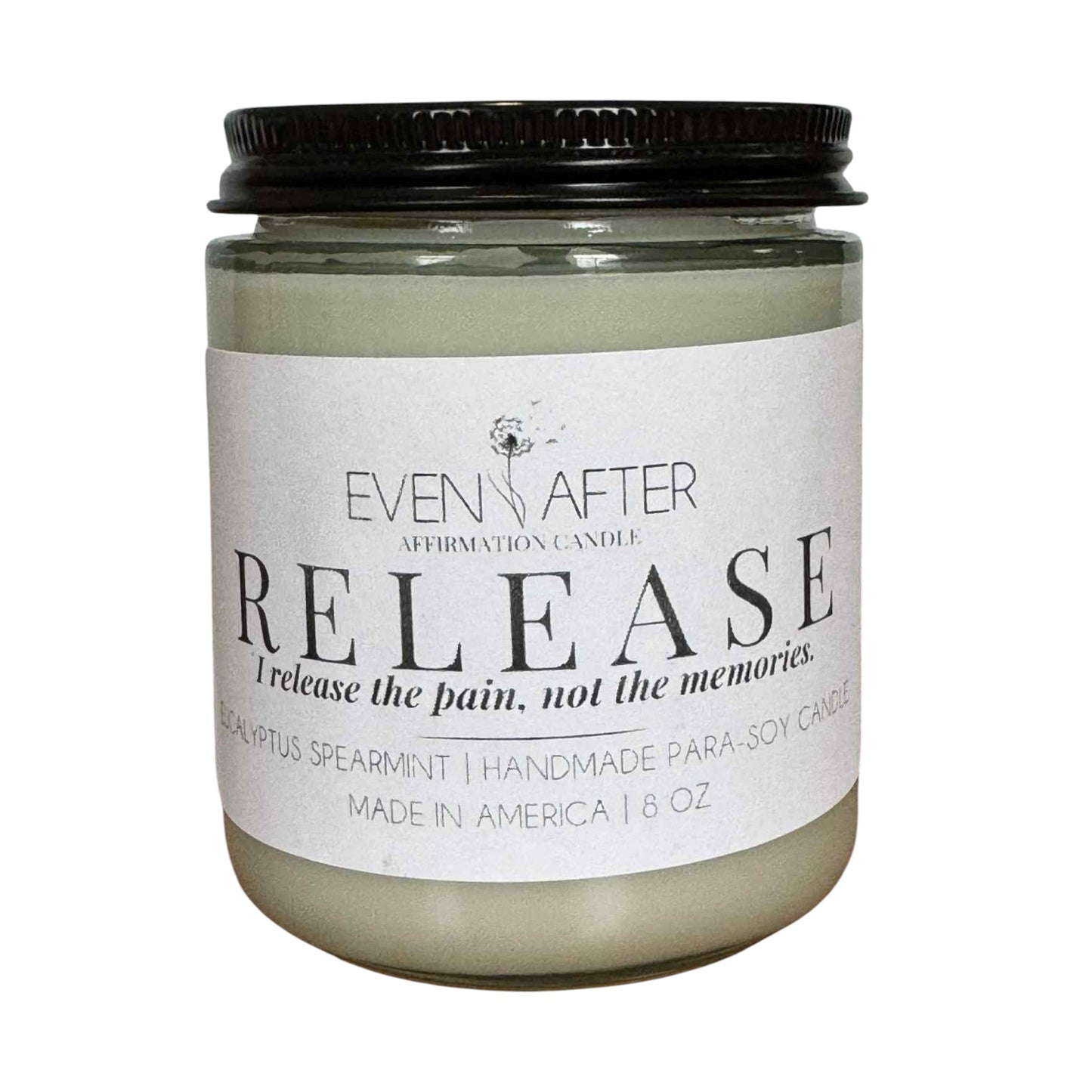 Release – Eucalyptus Spearmint Affirmation Candle for Widows