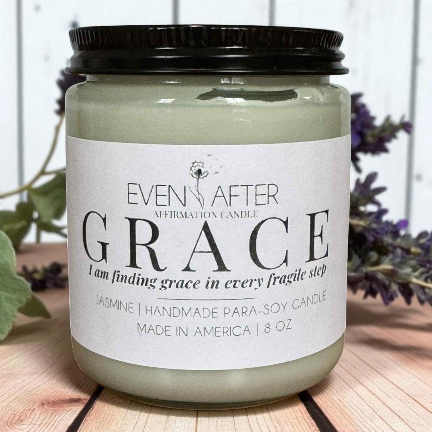 Grace – Jasmine Affirmation Candle for Widows