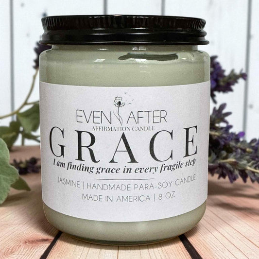Grace – Jasmine Affirmation Candle for Widows